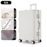 Large capacity trolley case high value password lock universal wheel aluminum frame thickened multifunctional suitcase