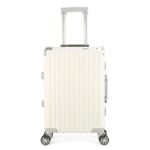 24-inch suitcase with aluminum frame, large capacity, universal wheel, fashionable women's combination lock, multifunctional travel suitcase