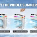 Fan Air Conditioner 3 In 1 Household Small Air Cooler LEDNight Light Portable Air Adjustment Fan Office Home FanNew table