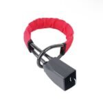 Car Steering Wheel Lock,  Thickened Steel Wire, and Fine Stitched Edges,  Easy to Store, Fits Most Vehicles, SUVs. Red