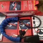 Car Steering Wheel Lock,  Thickened Steel Wire, and Fine Stitched Edges,  Easy to Store, Fits Most Vehicles, SUVs.Blue